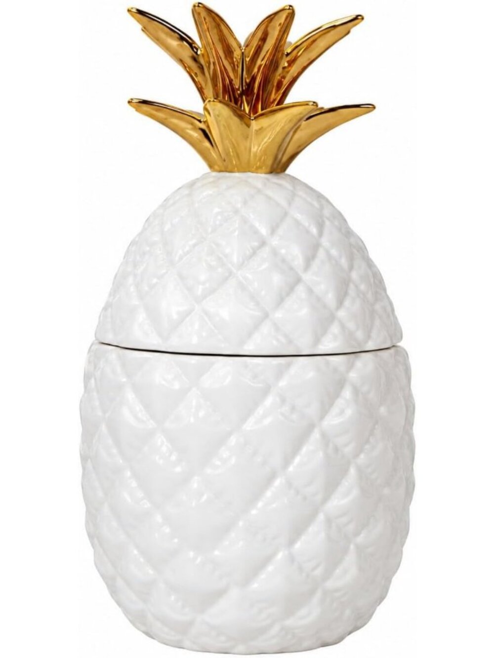 Charming 9.3-Inch Pineapple Cookie Jar with Lid - Cute Kitchen Decor & Storage